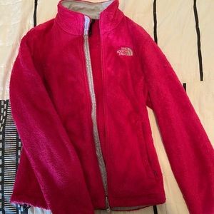 Pink north face jacket